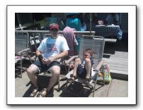 Tom and Casey Relax by the Pool