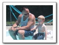 Papa & Quinn Get Ready for the Pool