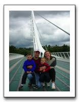 Bates Family on the Sundial Bridge